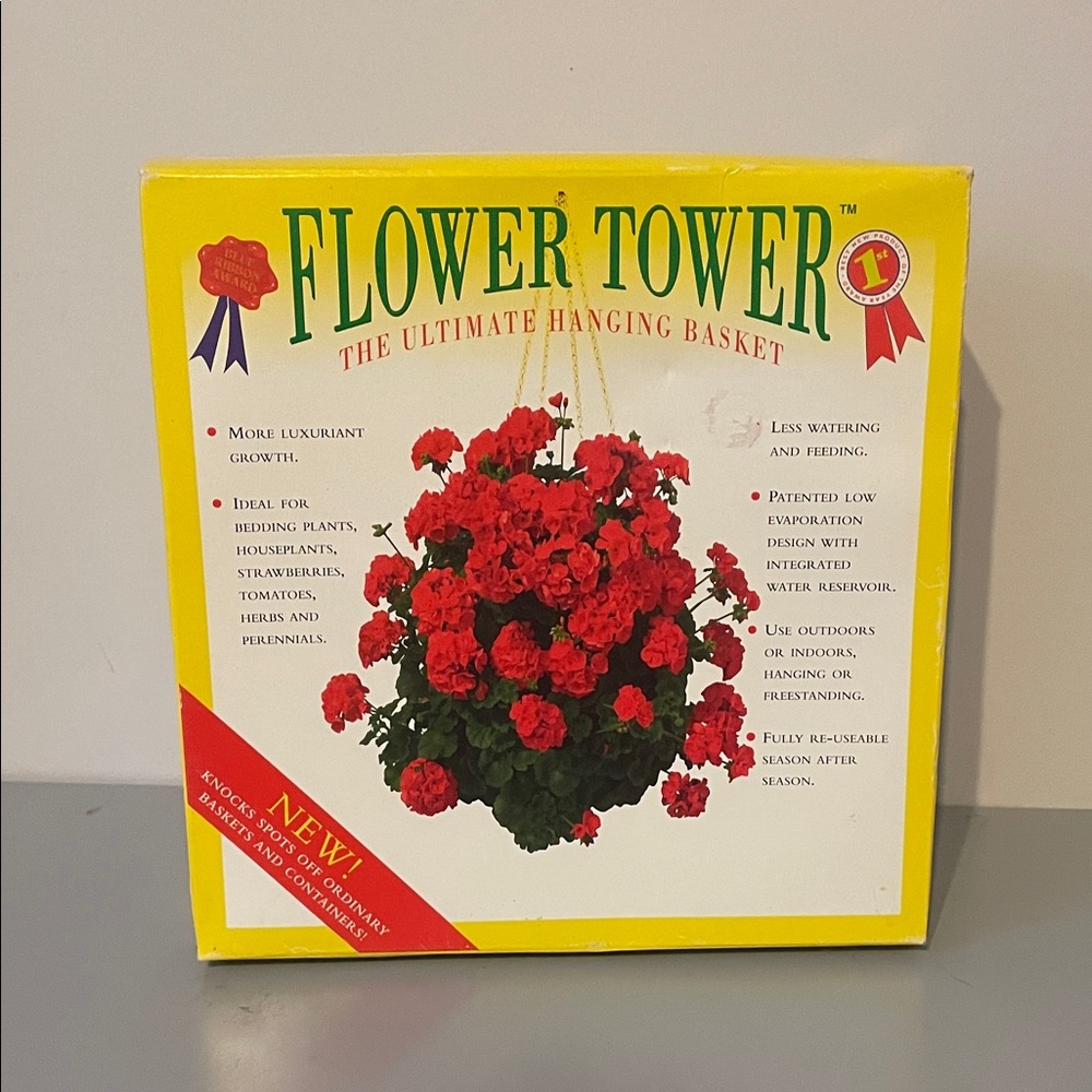 New Flower Tower Hanging Basket or standing basket